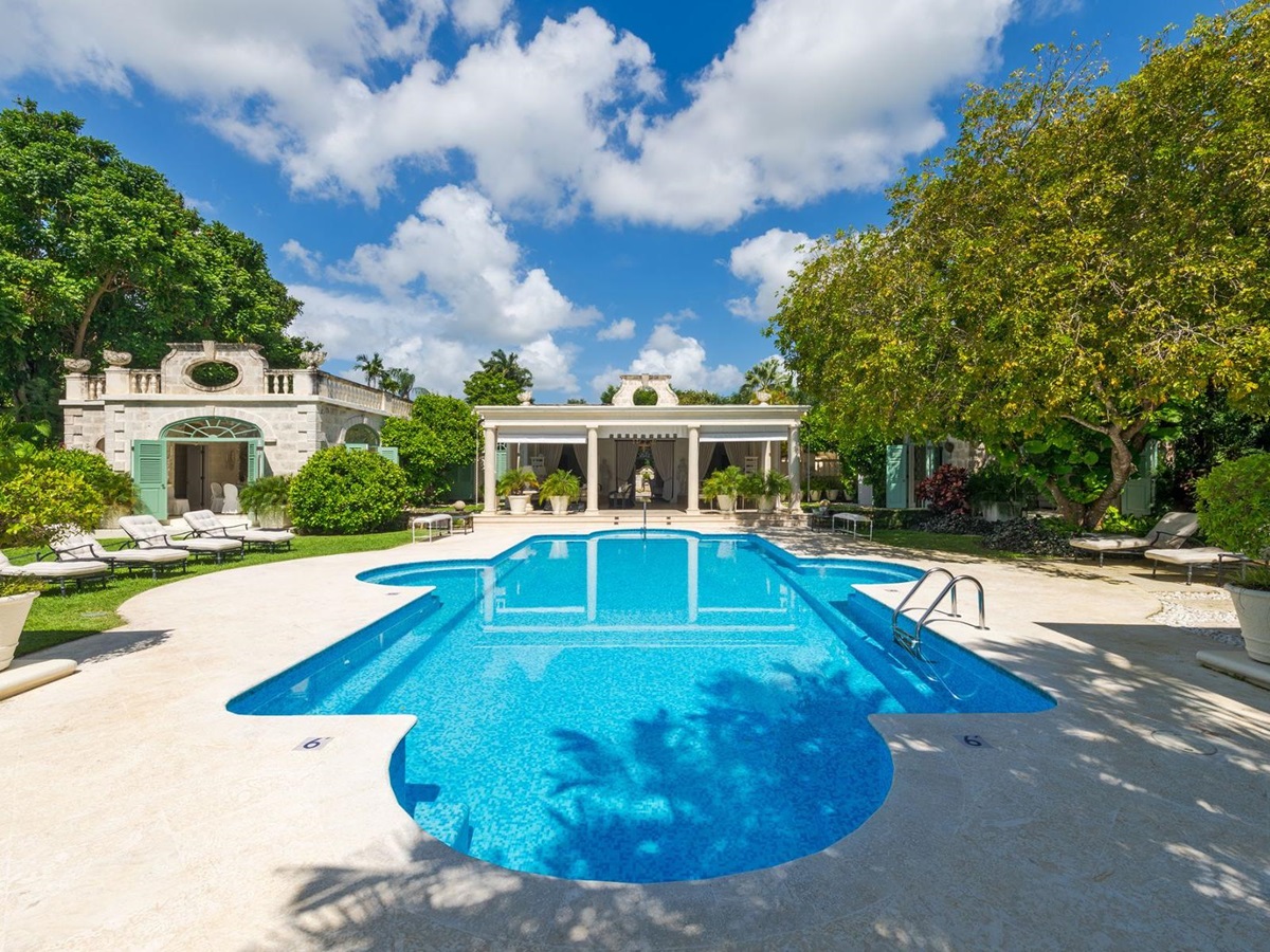 Pool at Leamington Estate in Barbados