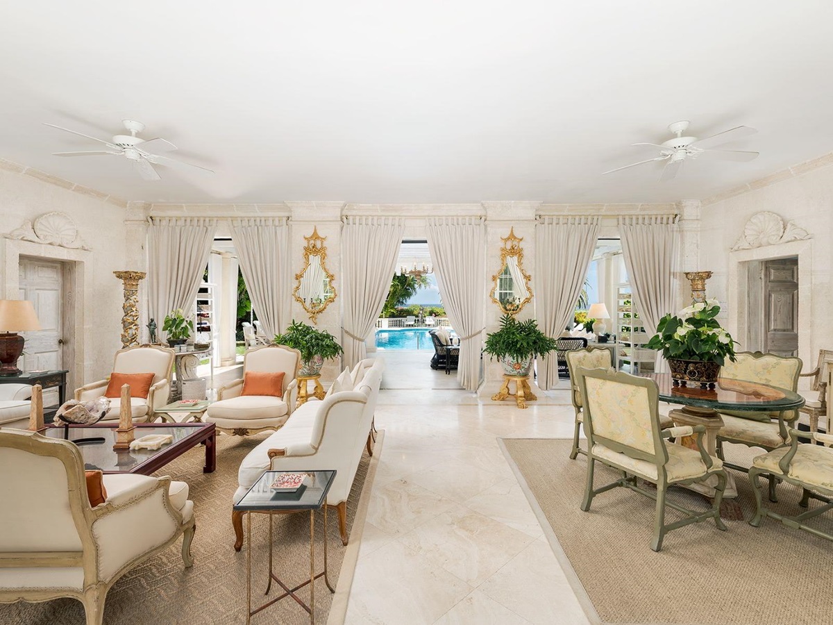 Sitting room at Leamington Estate in Barbados