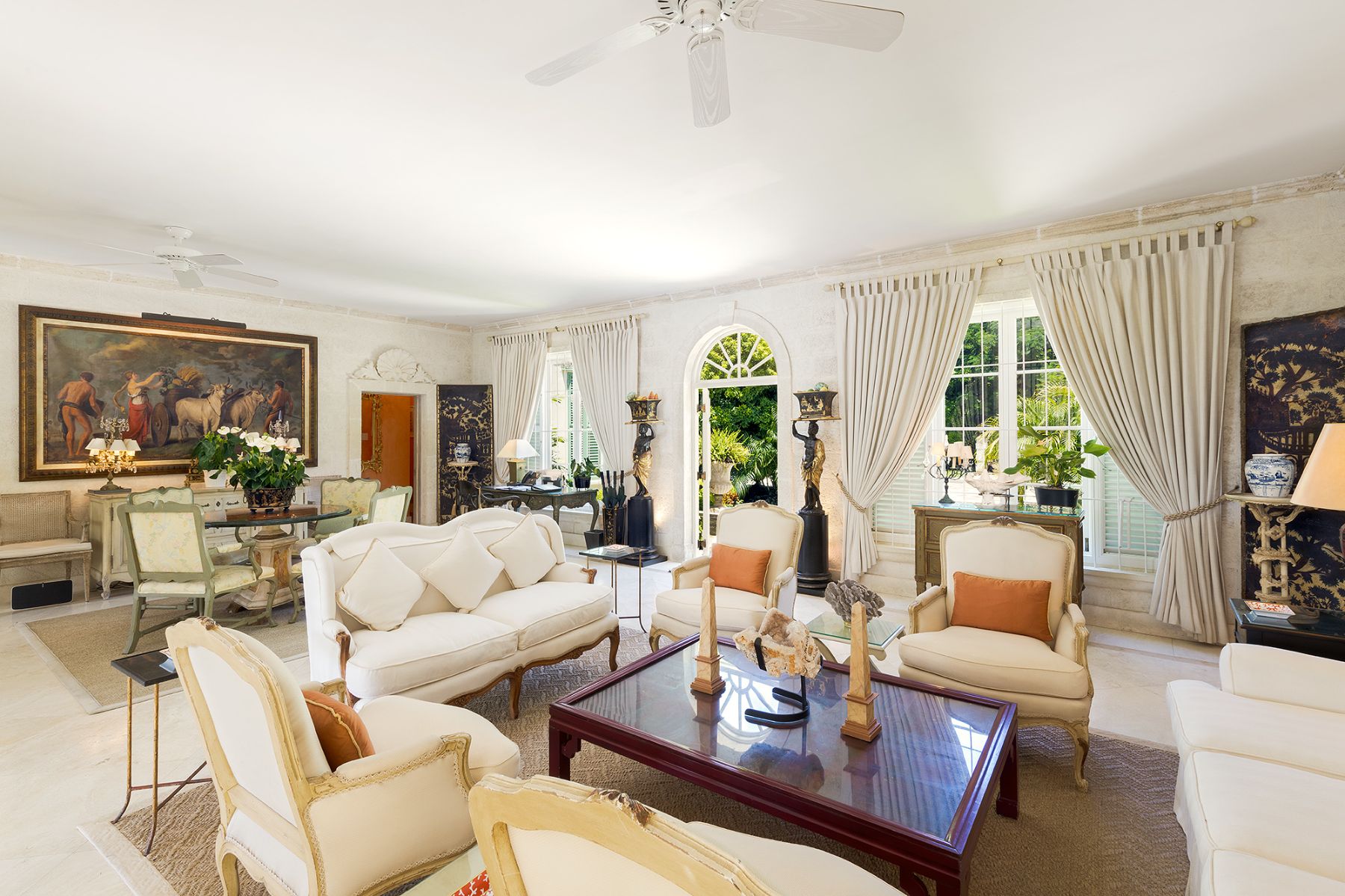 Sitting room at Leamington Estate in Barbados