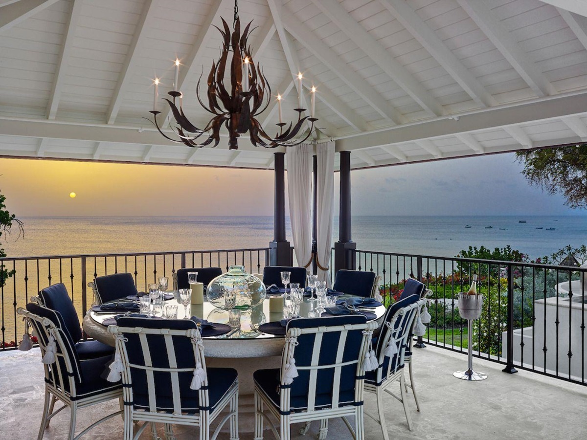 Outdoor Dining View from Seaclusion in Barbados