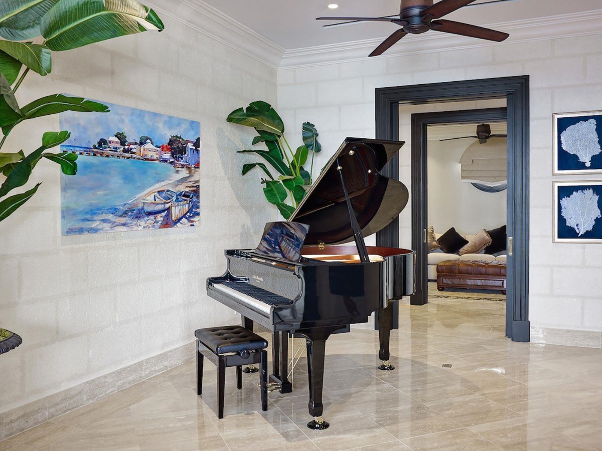 Piano at Seaclusion in Barbados