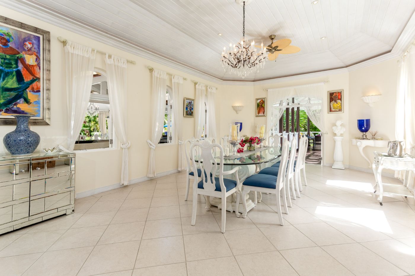 Dining Room at Serenity in Barbados