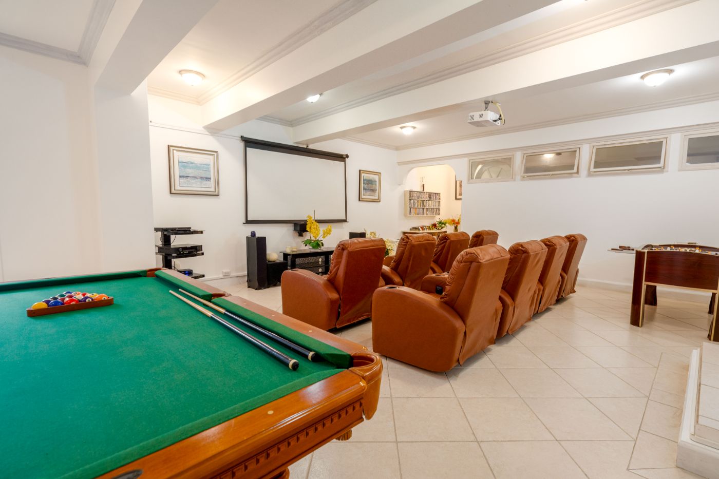 Games Room at Serenity in Barbados