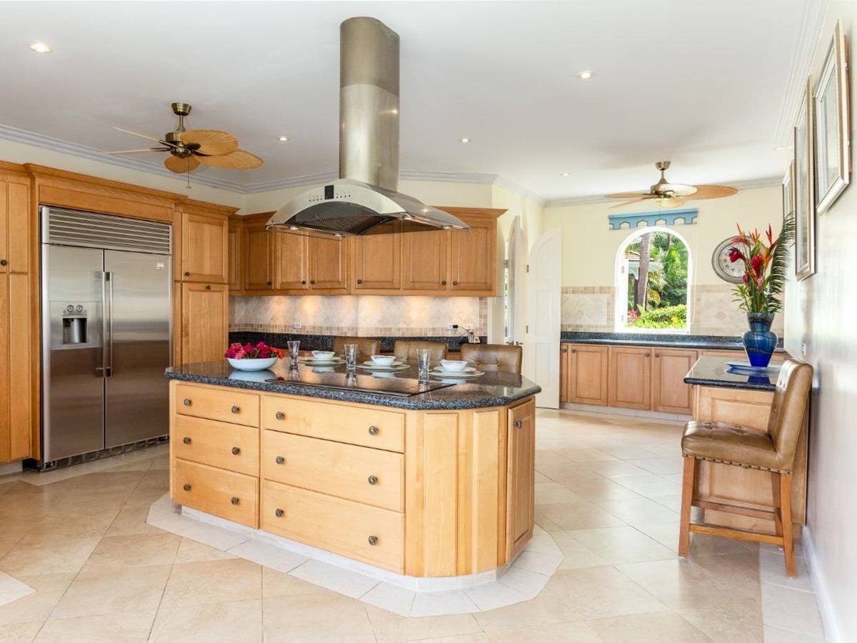 Kitchen at Serenity in Barbados