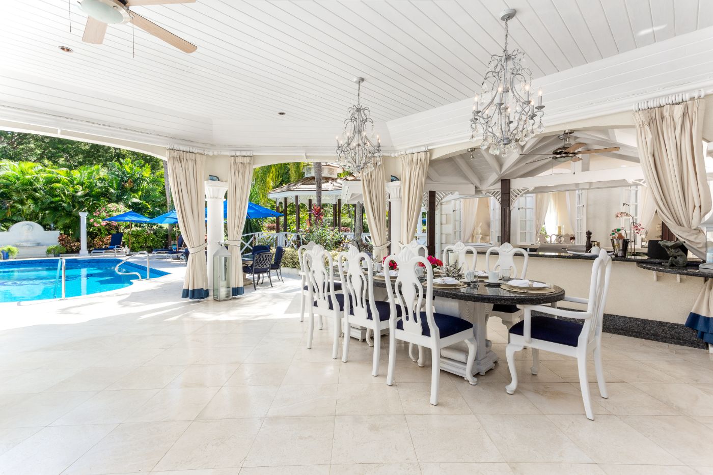 Terrace Dining at Serenity in Barbados