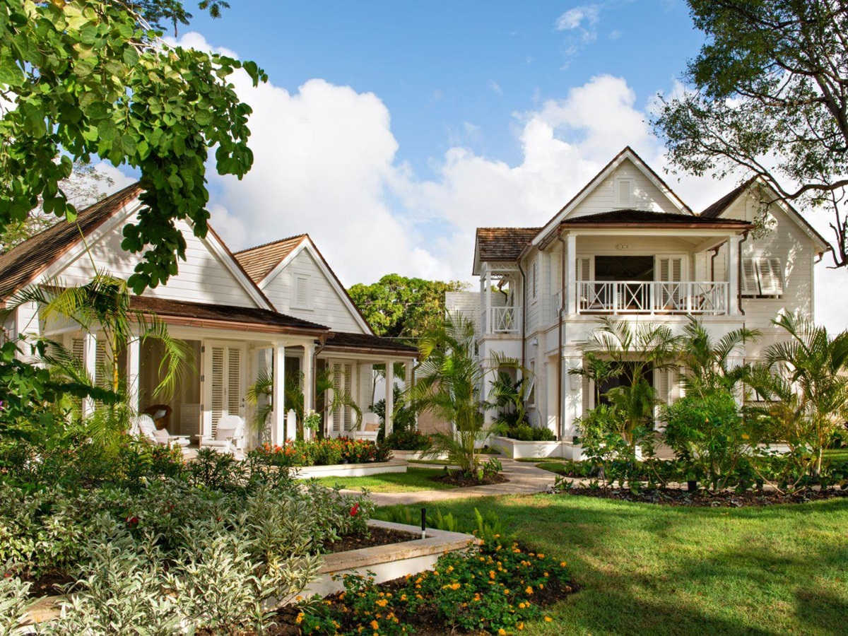 Front Exterior of The Great House, luxury villa in Barbados