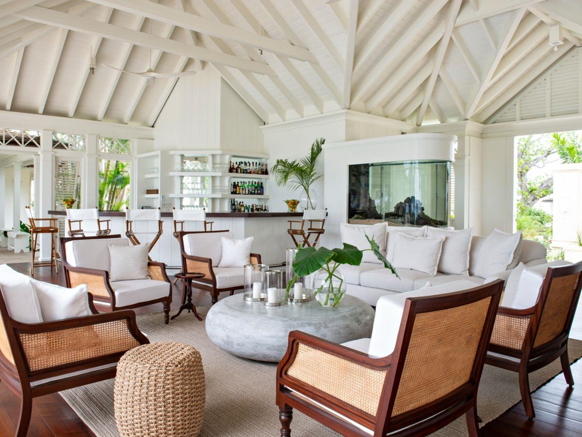 Living Room at The Great House in Barbados