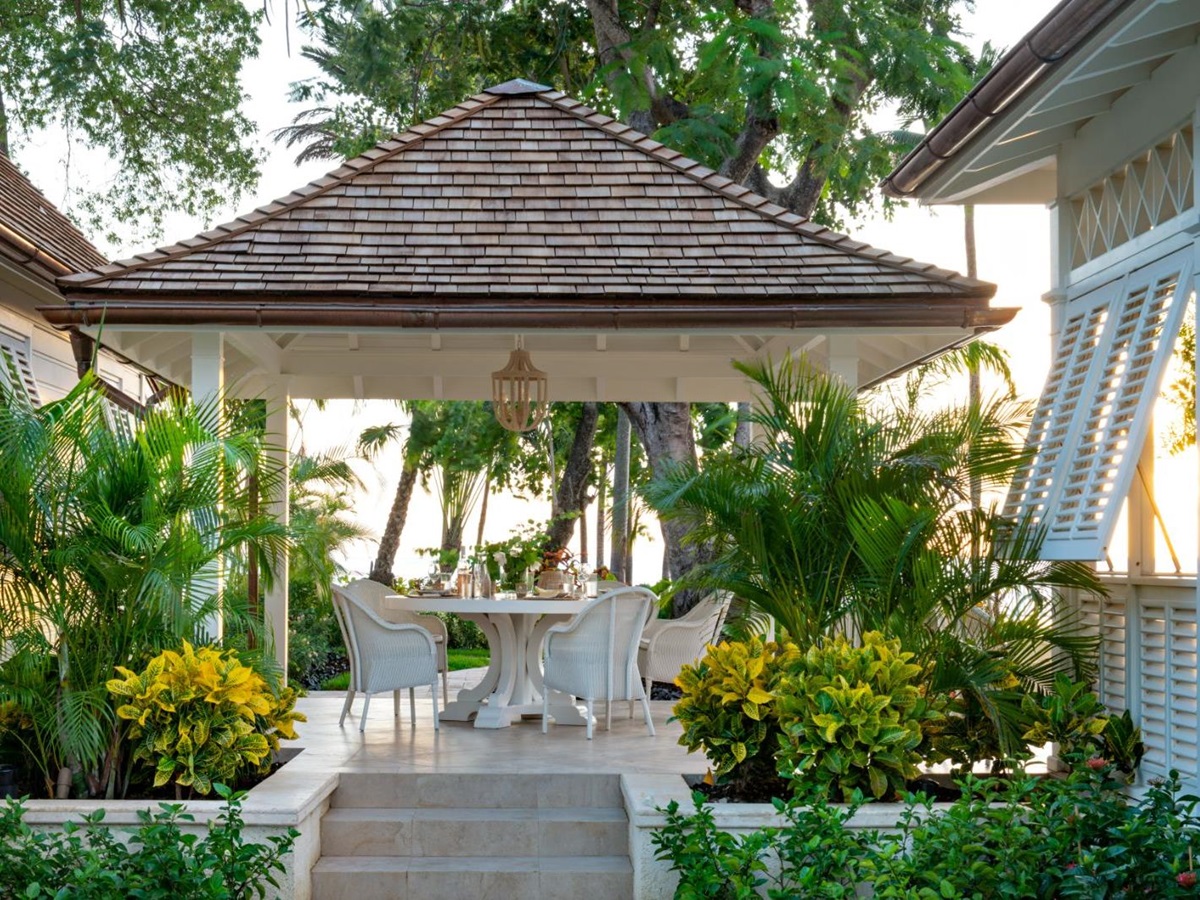 Outdoor Seating at The Great House in Barbados