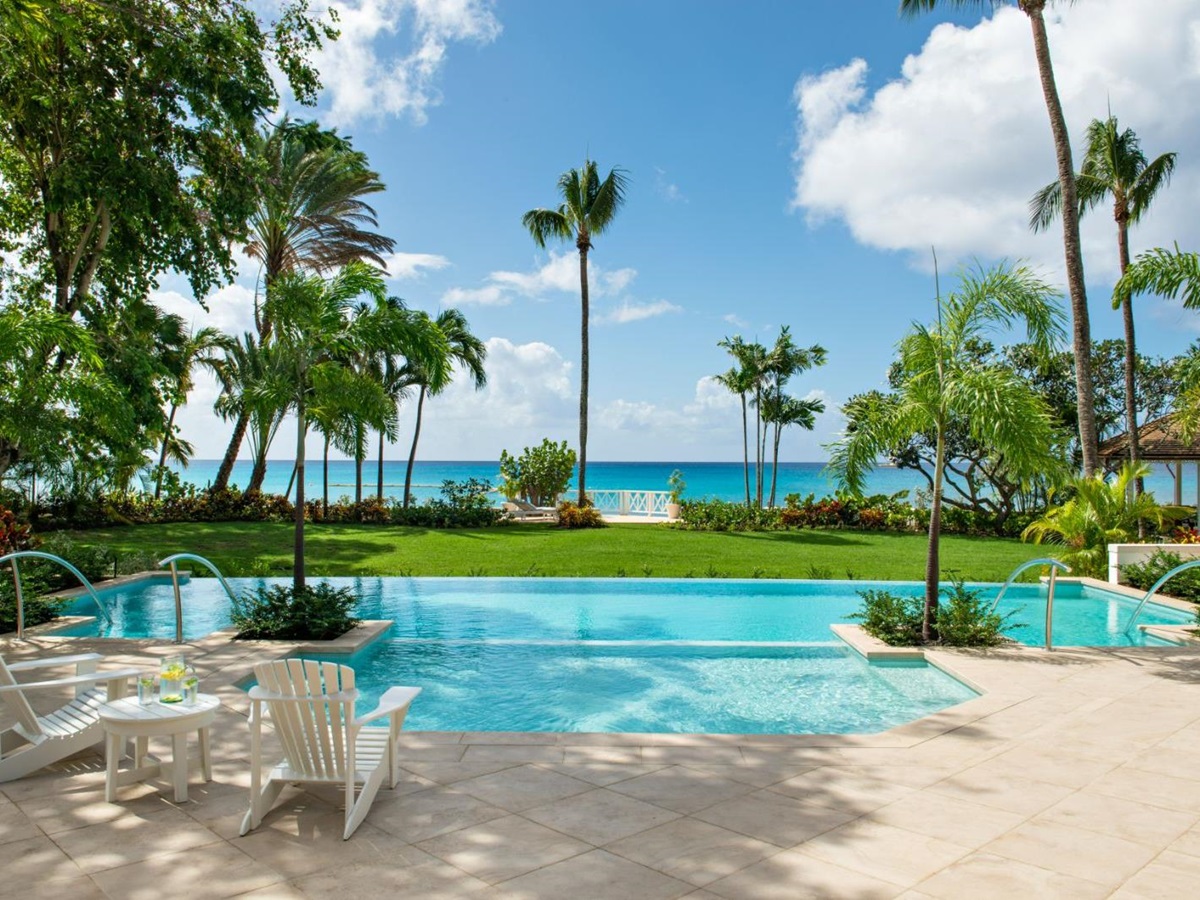 Swimming Pool View at The Great House in Barbados