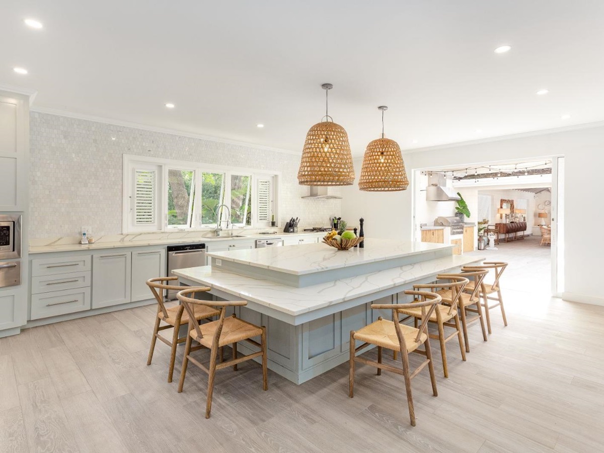 Kitchen at Villa Aama in Barbados