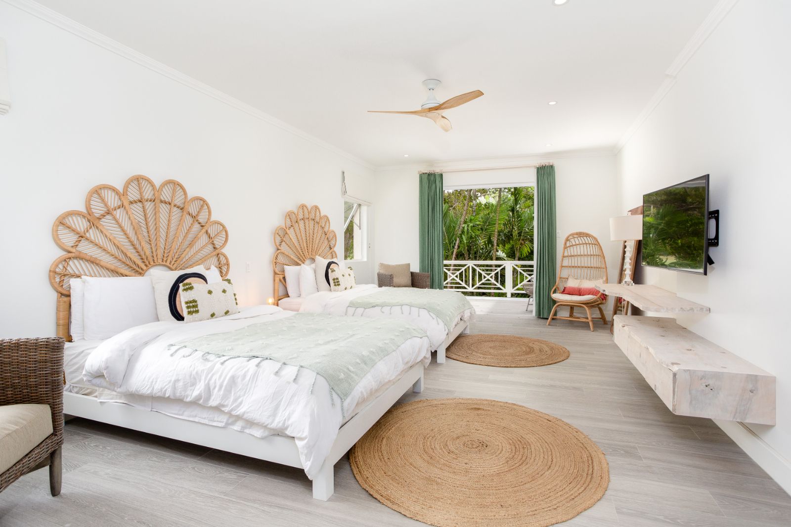 Twin Bedroom at Villa Aama in Barbados