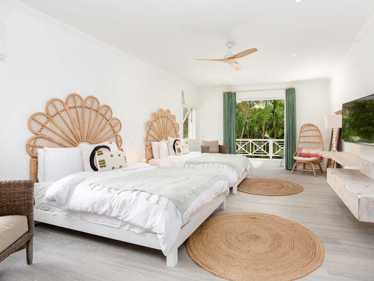 Twin Bedroom at Villa Aama in Barbados