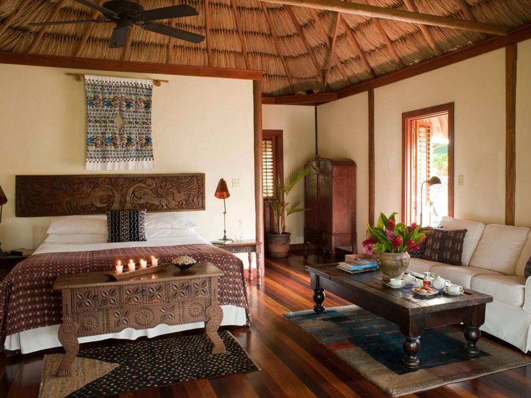 Bedroom at Blancaneaux Lodge in Belize