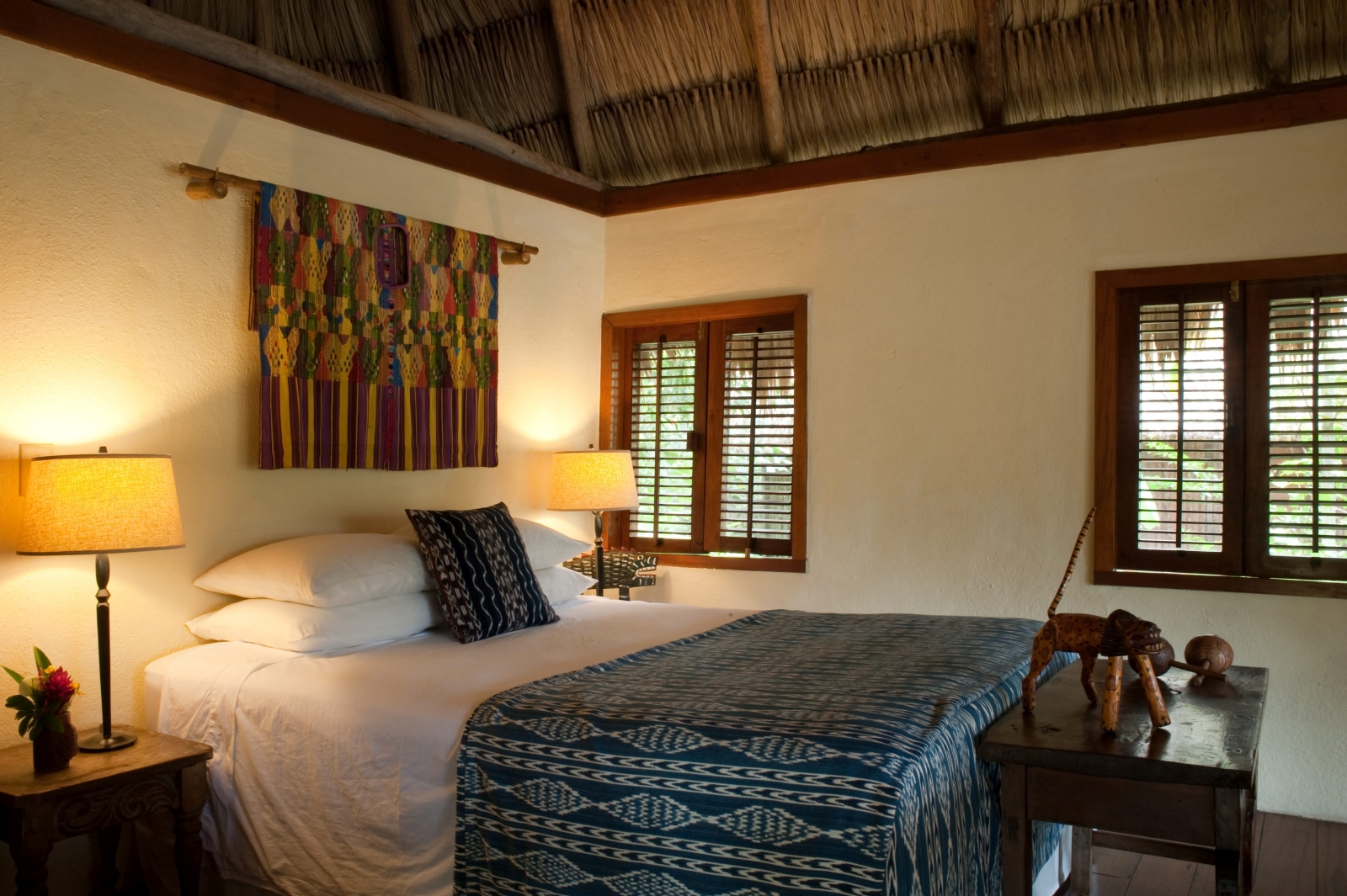 Bedroom at Blancaneaux Lodge in Belize