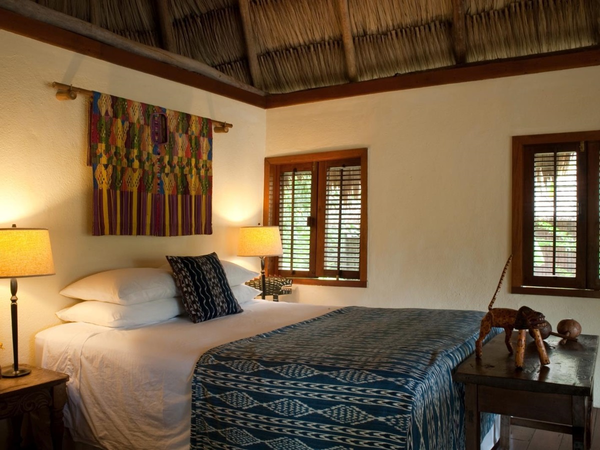 Bedroom at Blancaneaux Lodge in Belize