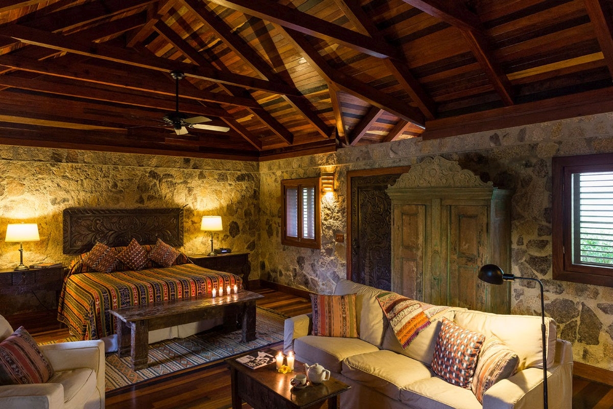 Bedroom at Blancaneaux Lodge in Belize