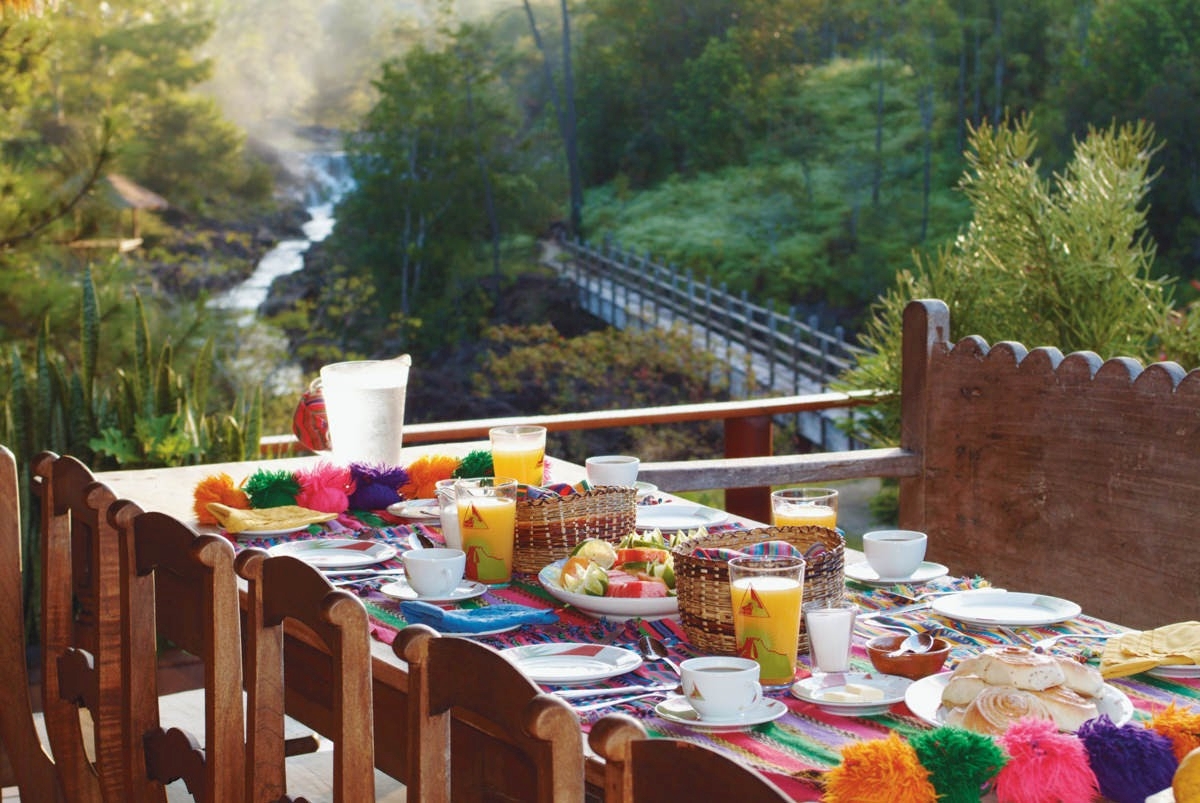 Breakfast at Blancaneaux Lodge in Belize