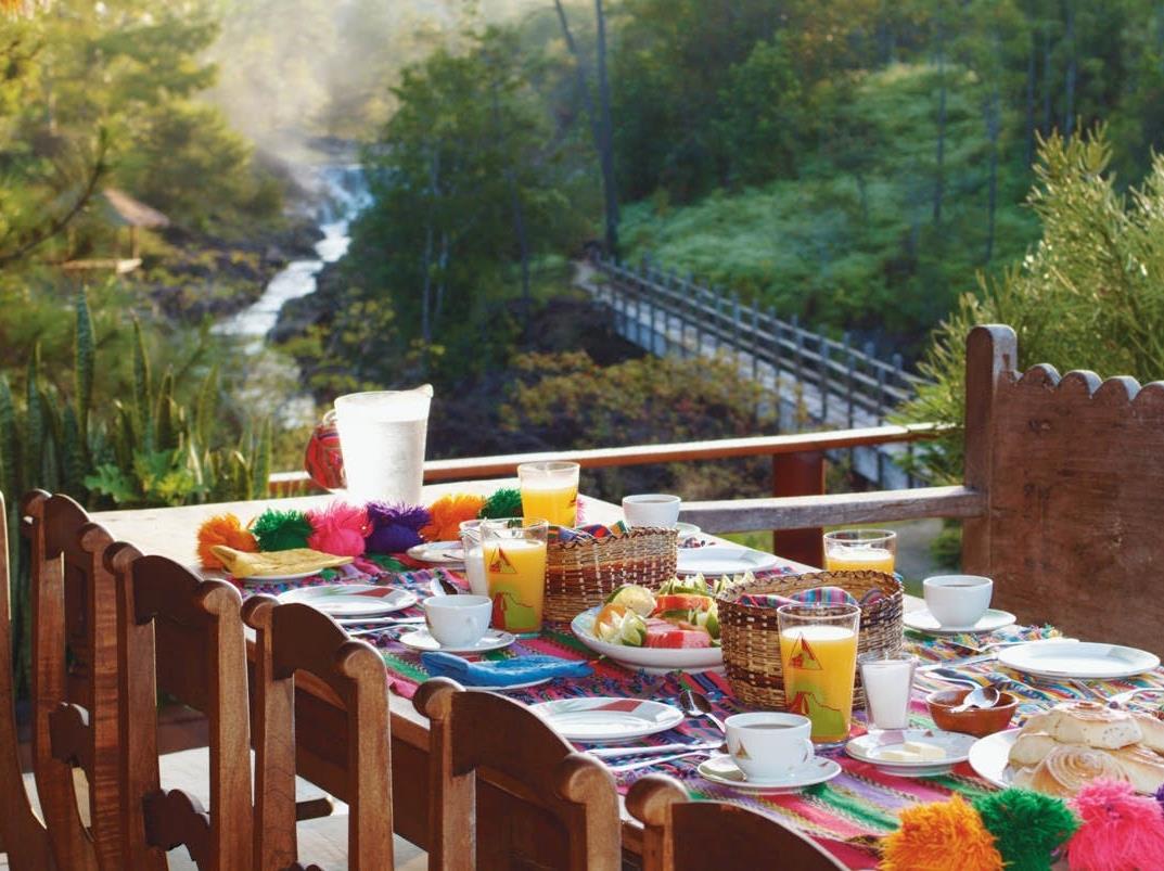 Breakfast at Blancaneaux Lodge in Belize