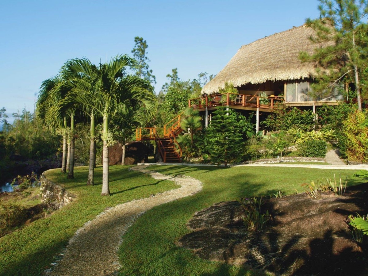 Exterior at Blancaneaux Lodge in Belize