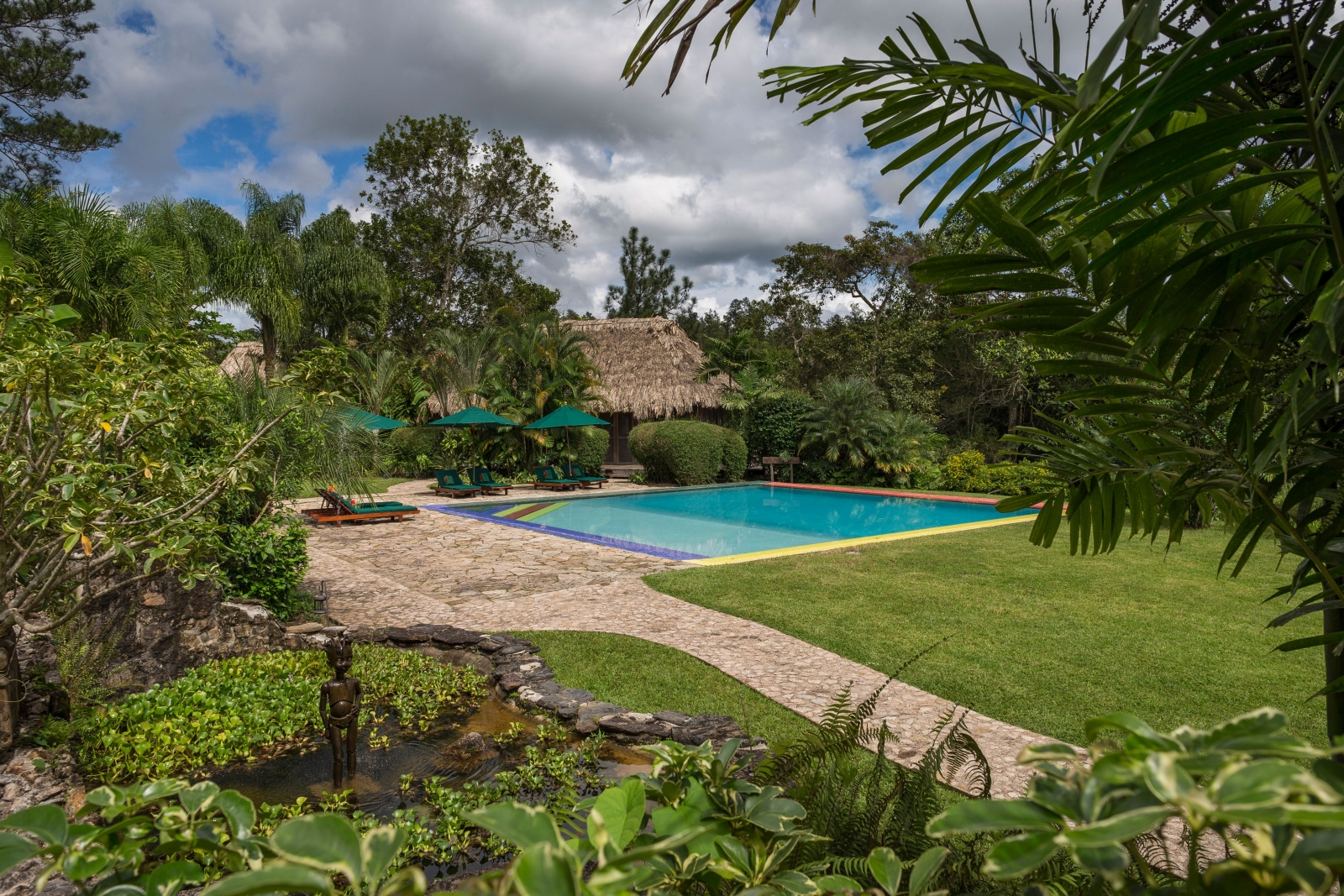 Pool at Blancaneaux Lodge in Belize