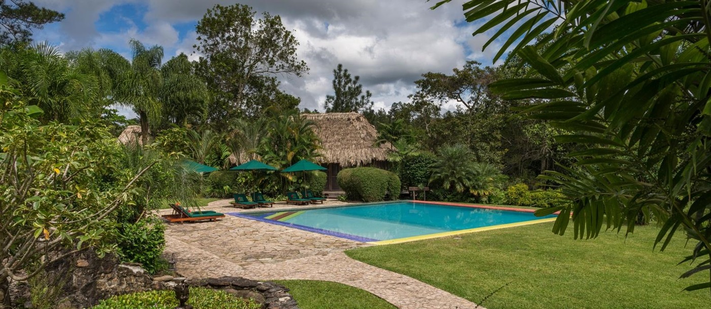 Pool at Blancaneaux Lodge in Belize