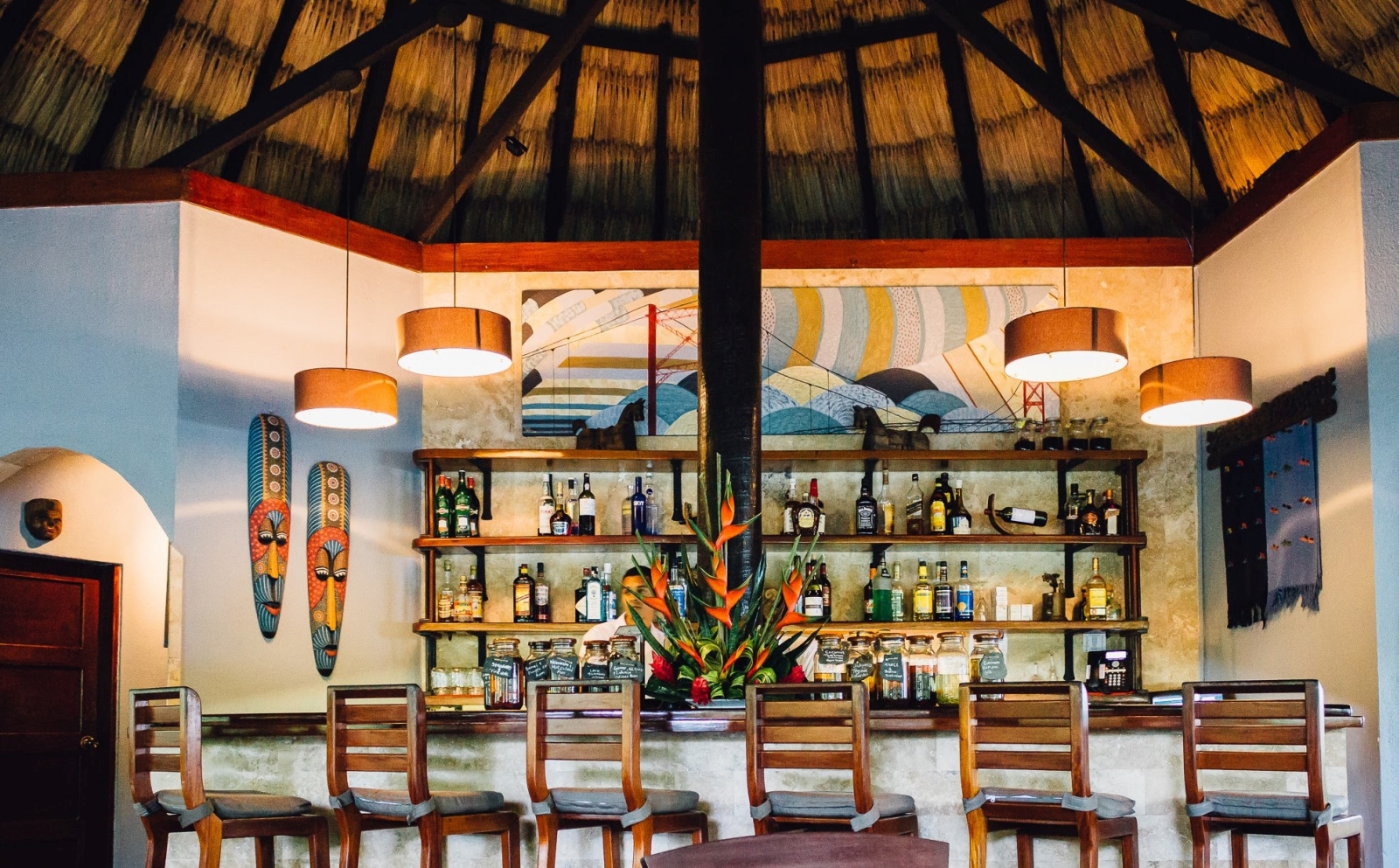 Bar at The Lodge at Chaa Creek in Belize