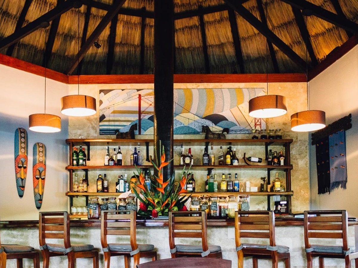 Bar at The Lodge at Chaa Creek in Belize