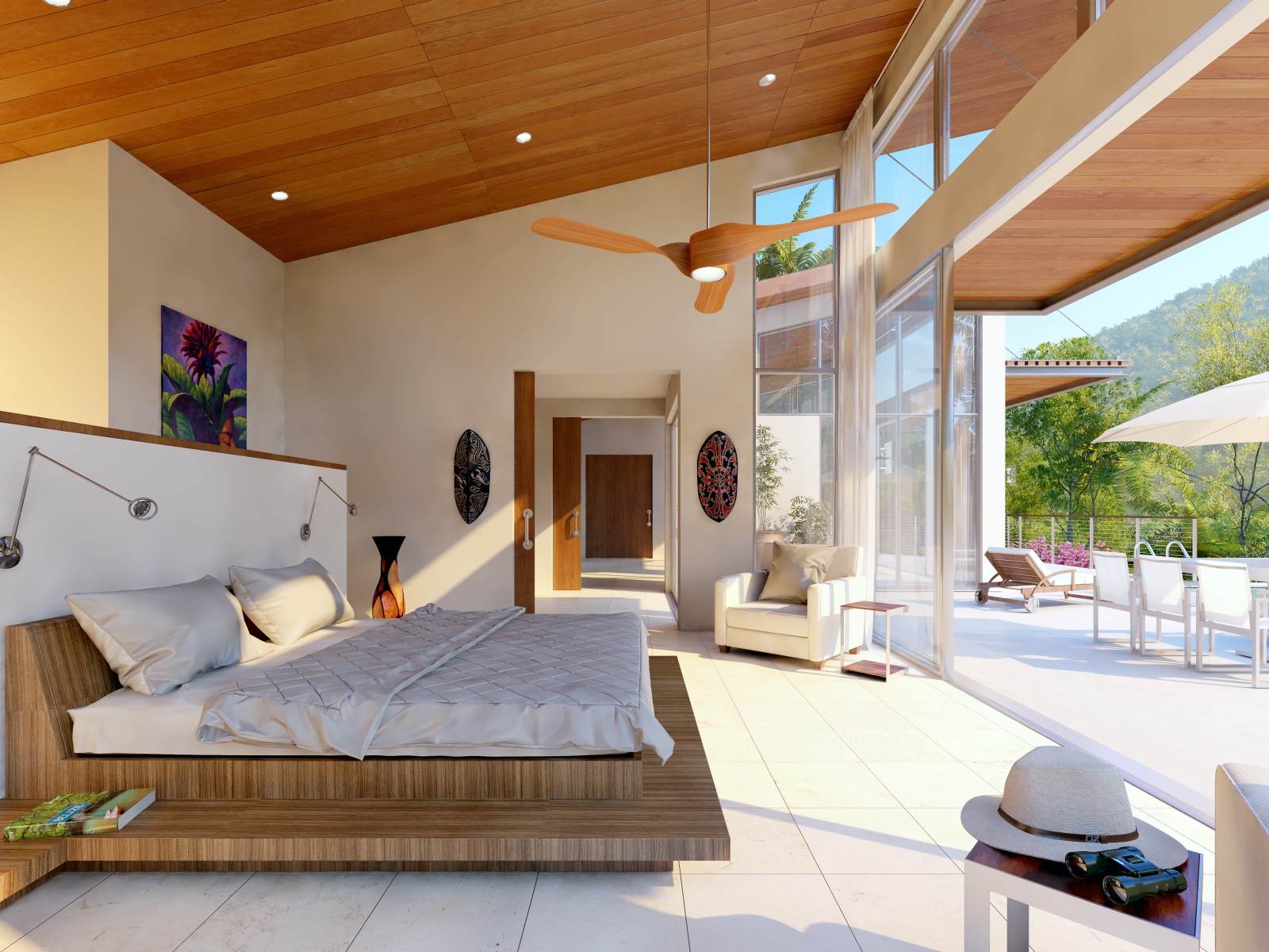 Bedroom at The Lodge at Chaa Creek in Belize