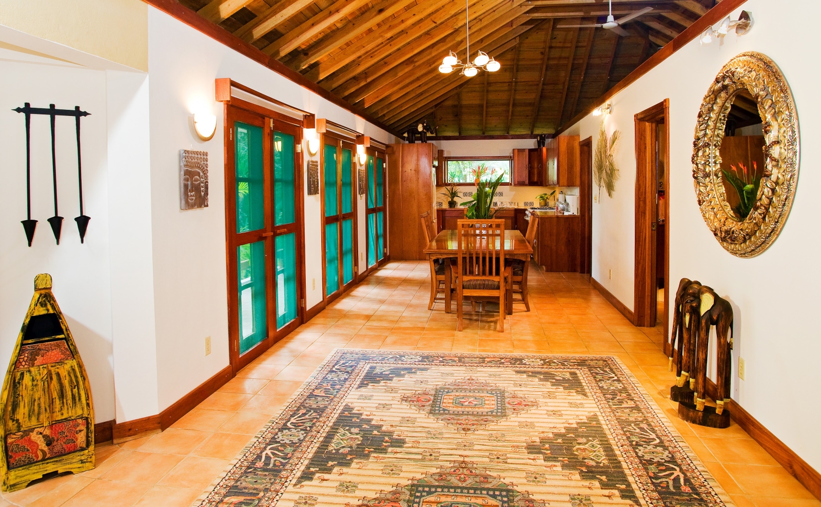 Interior at The Lodge at Chaa Creek in Belize