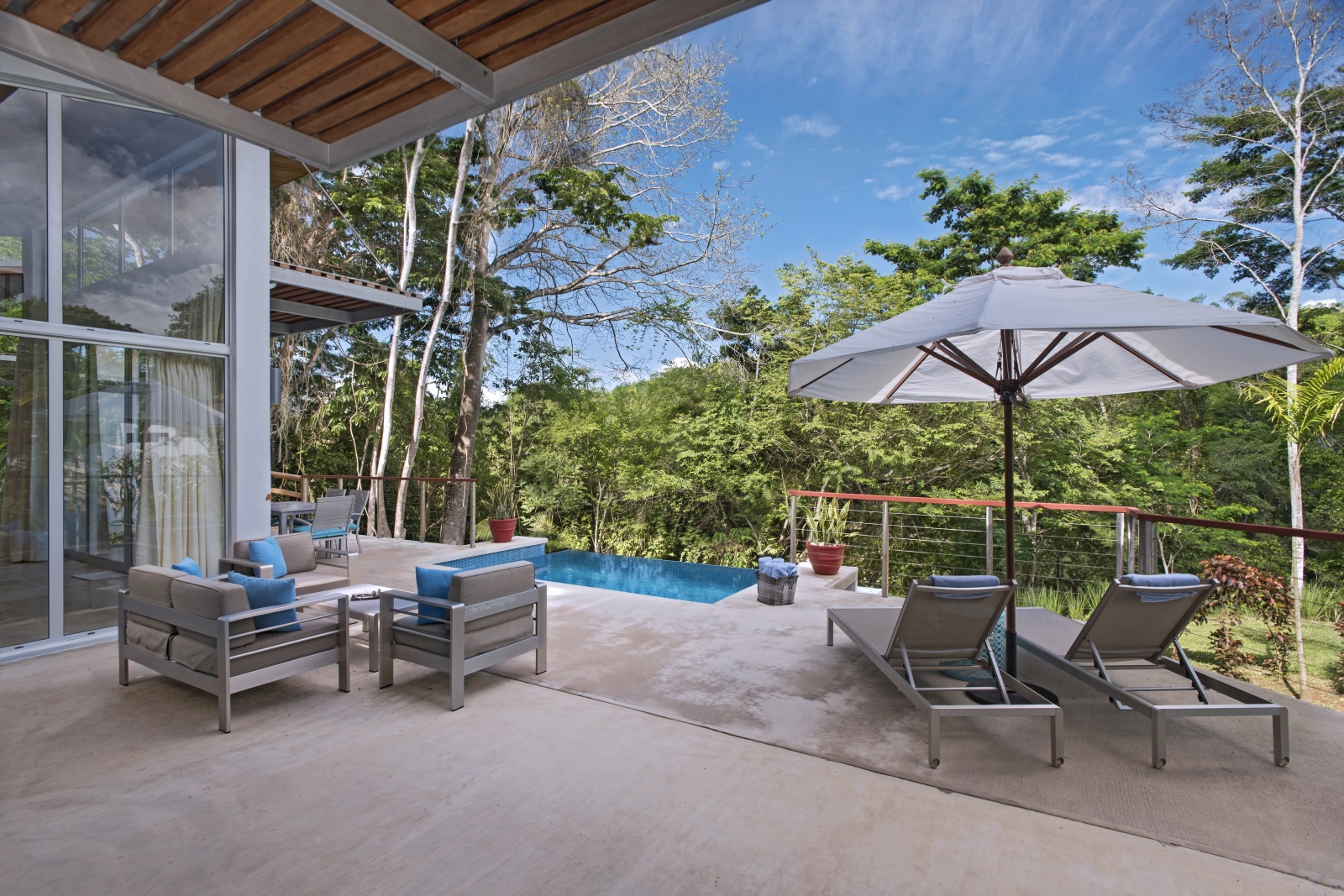 Terrace at The Lodge at Chaa Creek in Belize