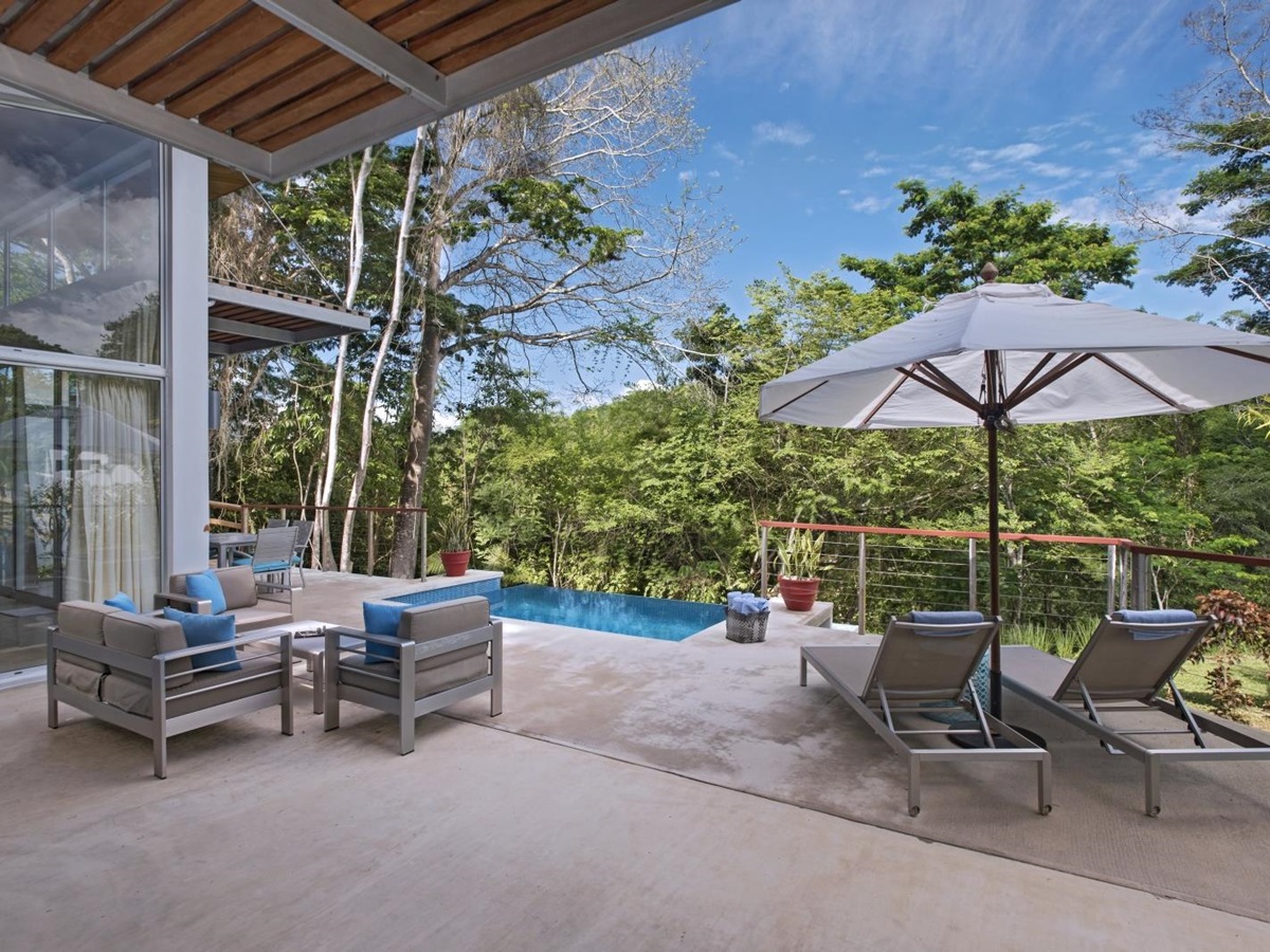 Terrace at The Lodge at Chaa Creek in Belize