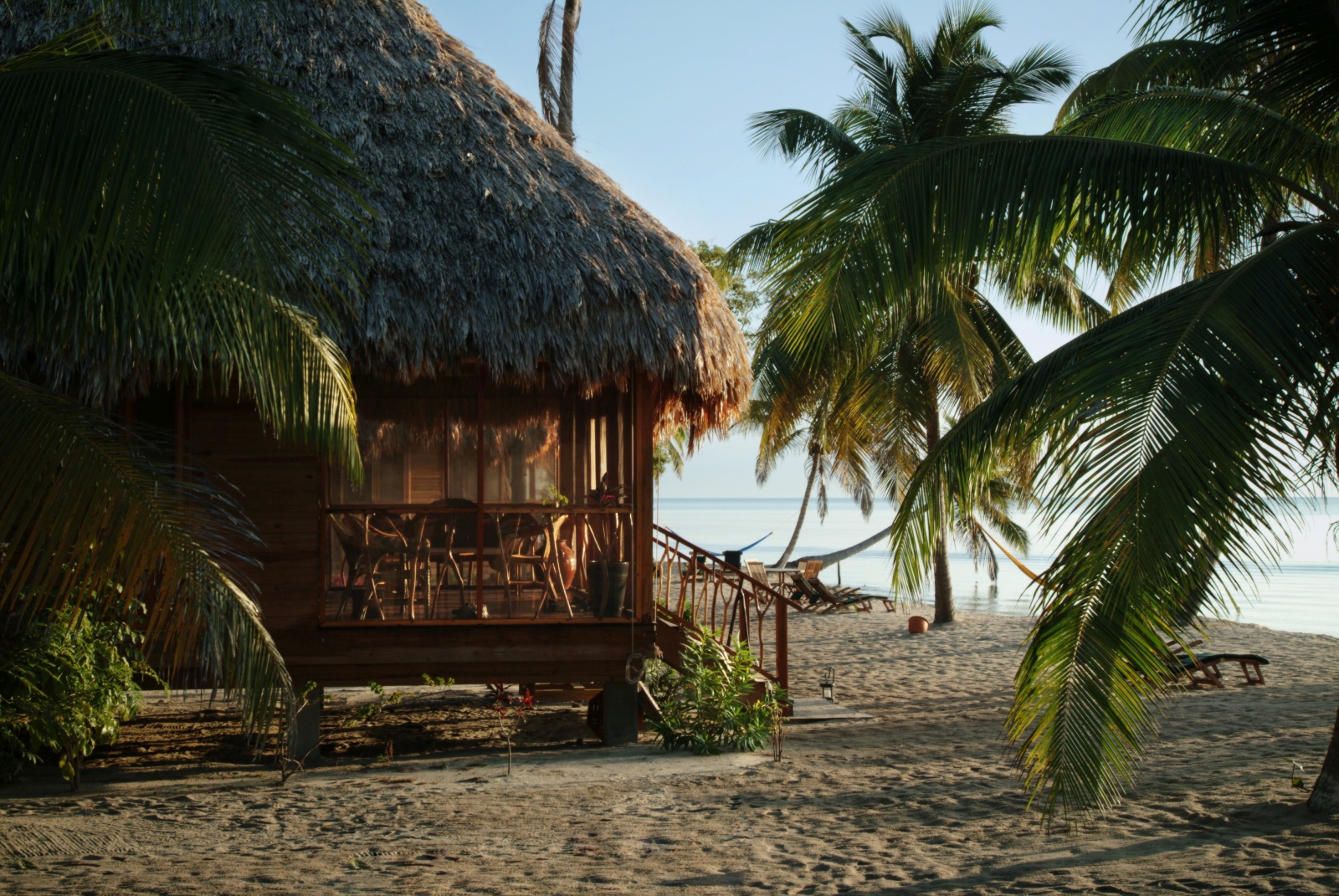 Beach at Turtle Inn in Belize