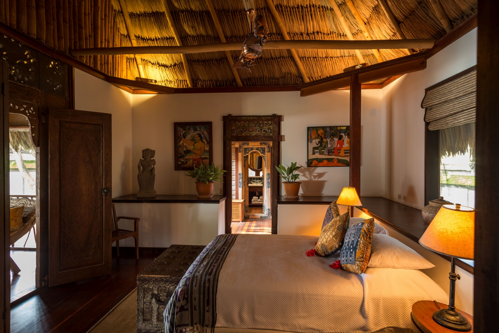 Bedroom at Turtle Inn in Belize