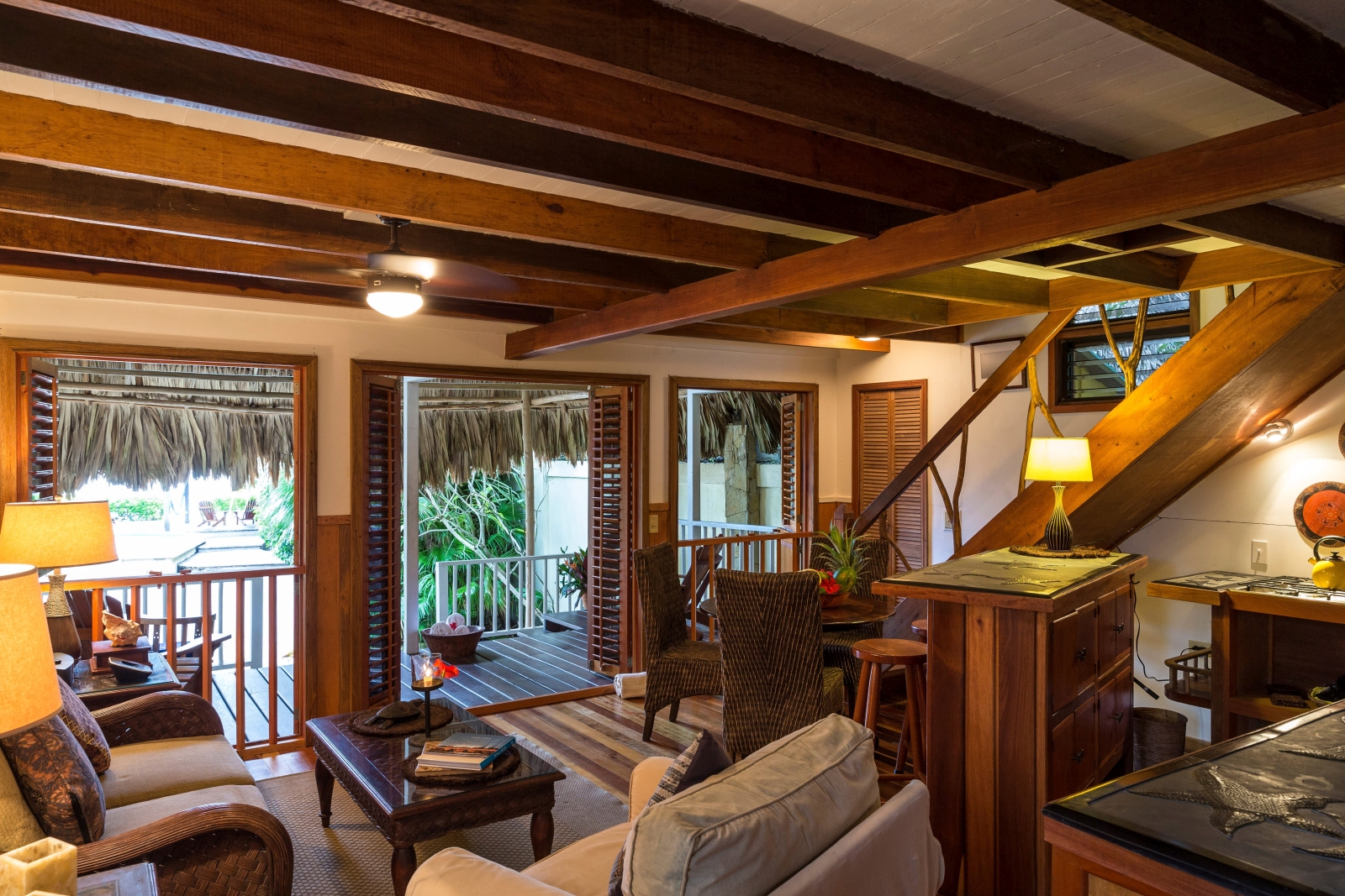 Lounge at Turtle Inn in Belize