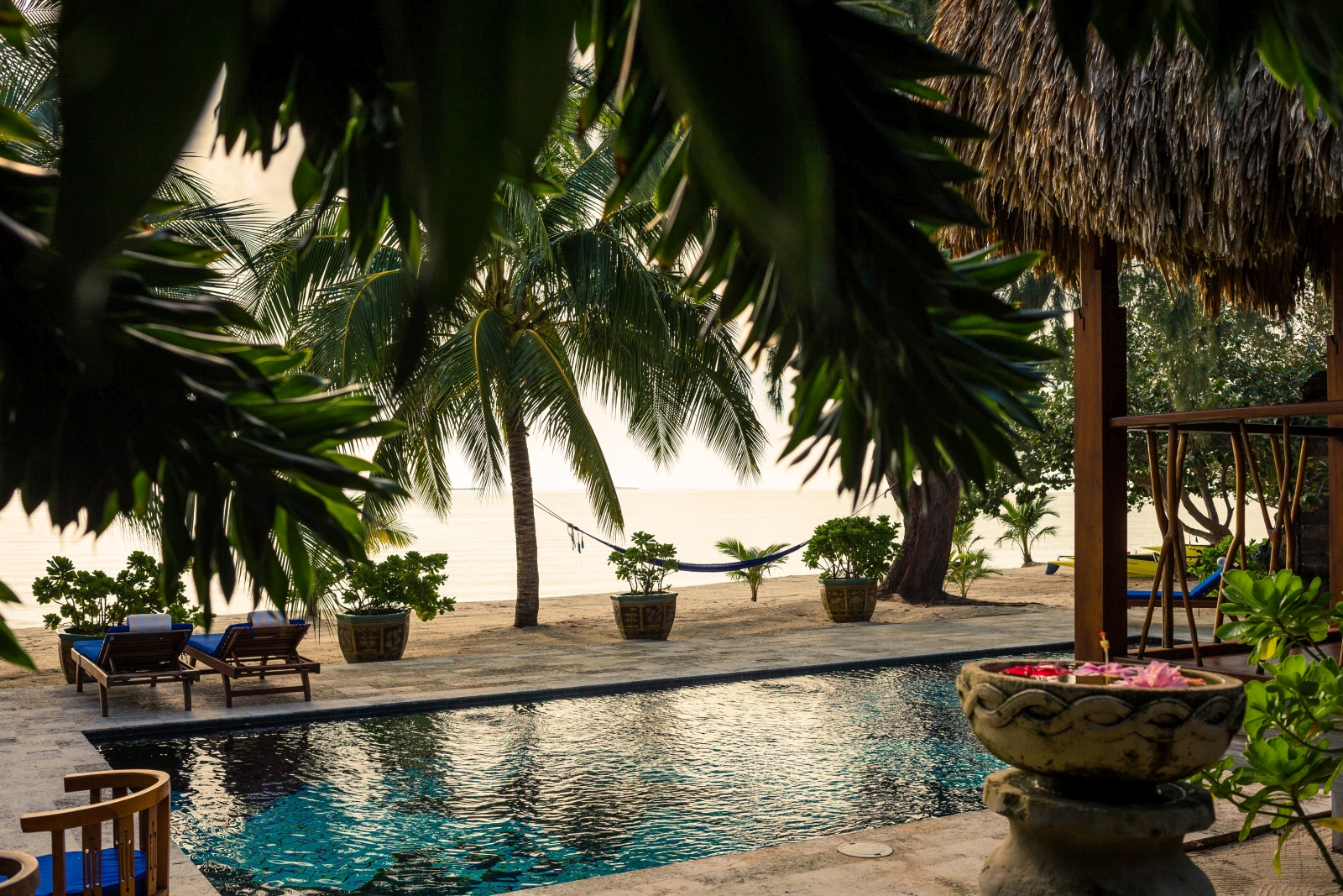 Pool at Turtle Inn in Belize