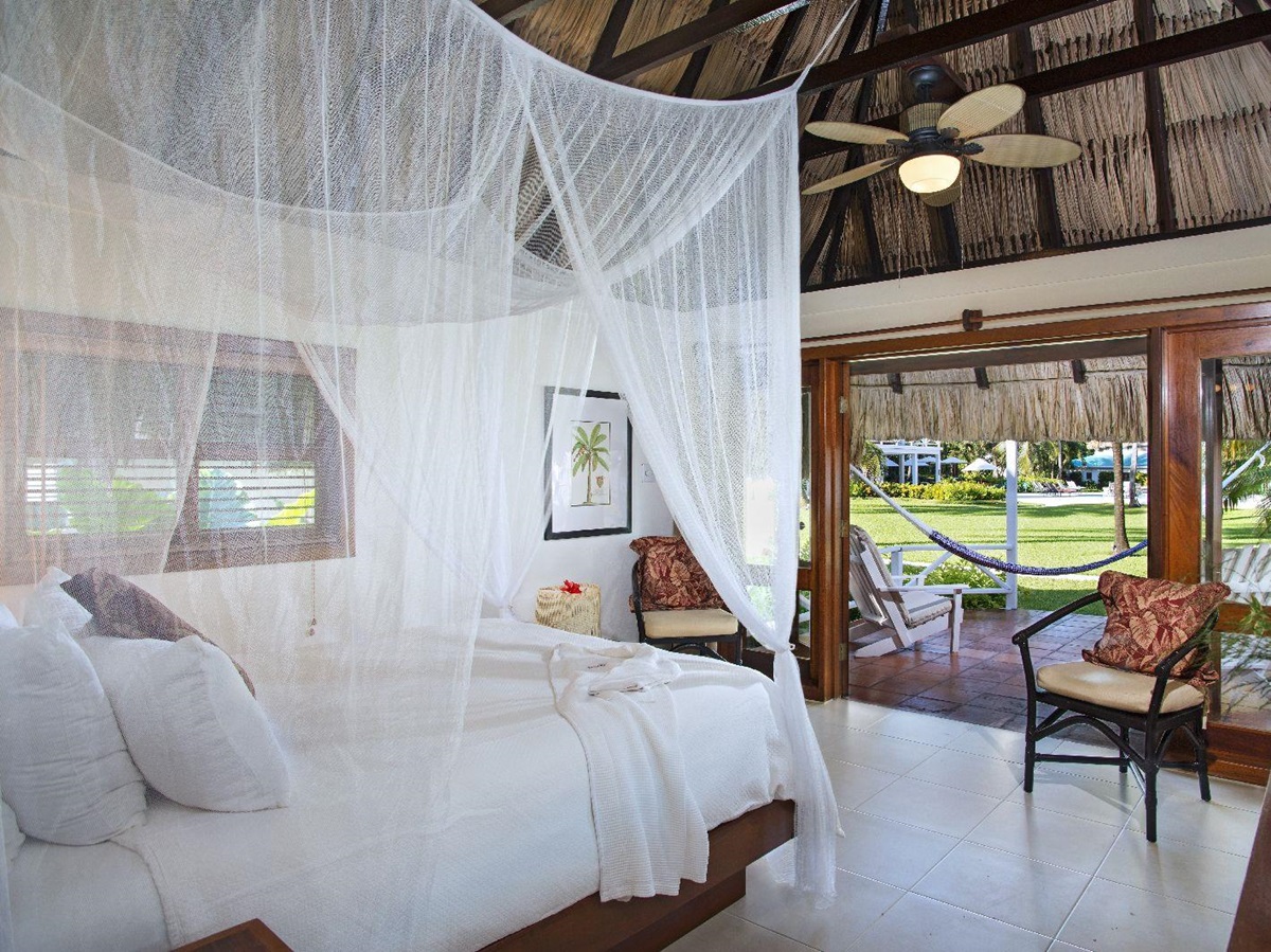 Inside a Casita at Victoria House resort on Ambergris Caye Belize