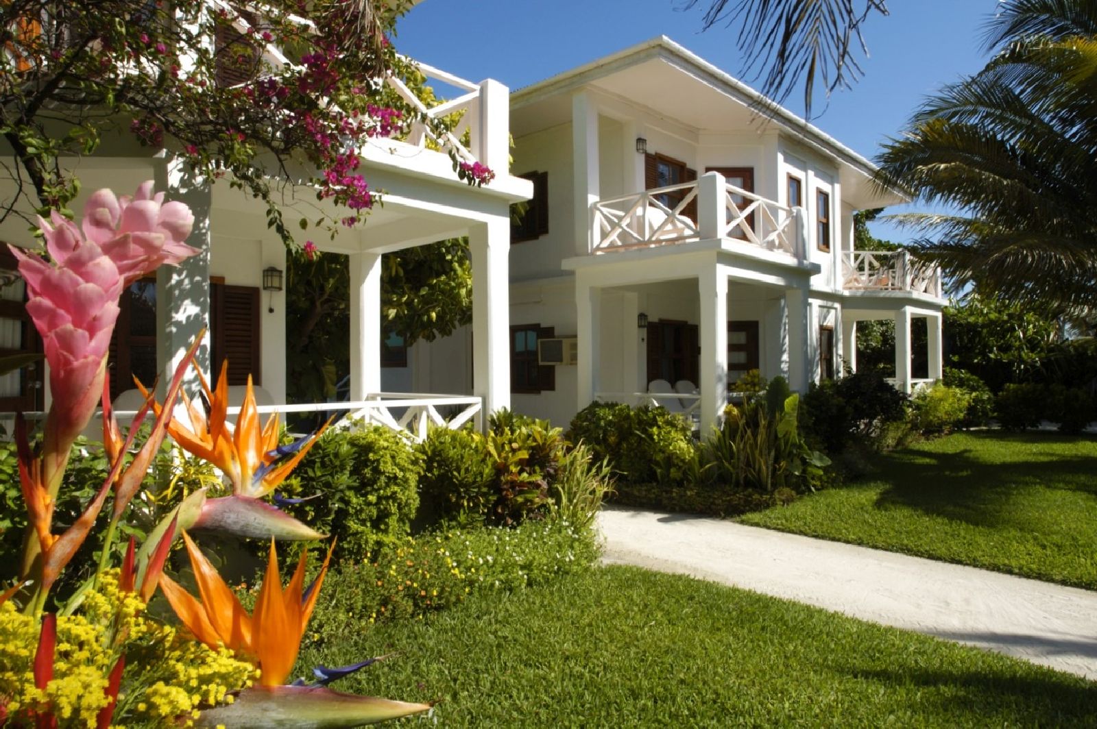The Palmetto rooms at Victoria House resort on Ambergris Caye Belize