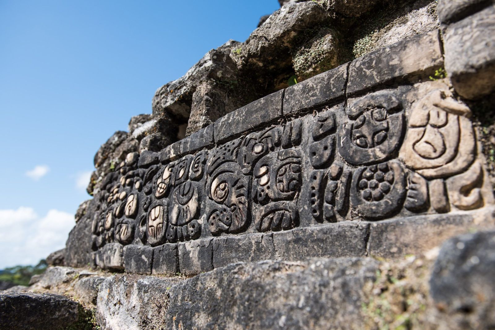 Close up of Caracol archaeological site in the Cayo District, Belize