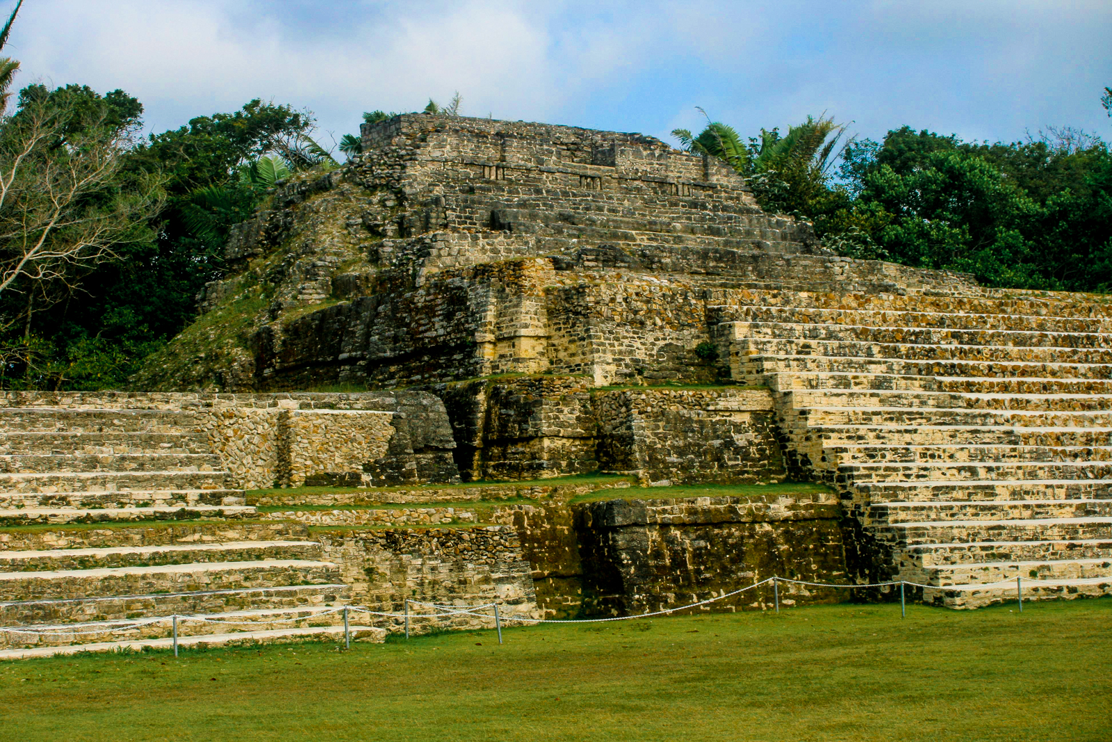 The Lamanai Ruins along the Orange Walk in Belize