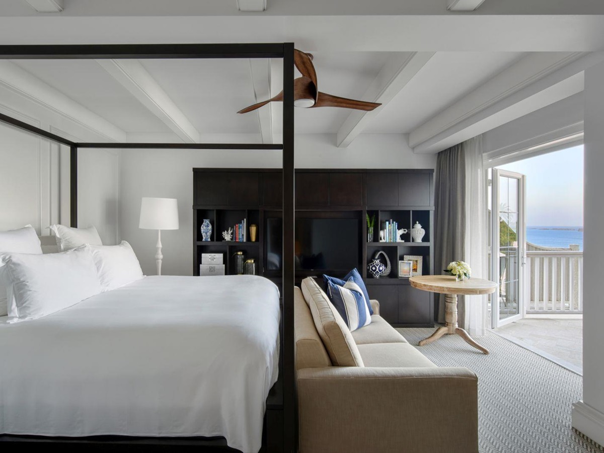 Harbour view room at the Rosewood Bermuda