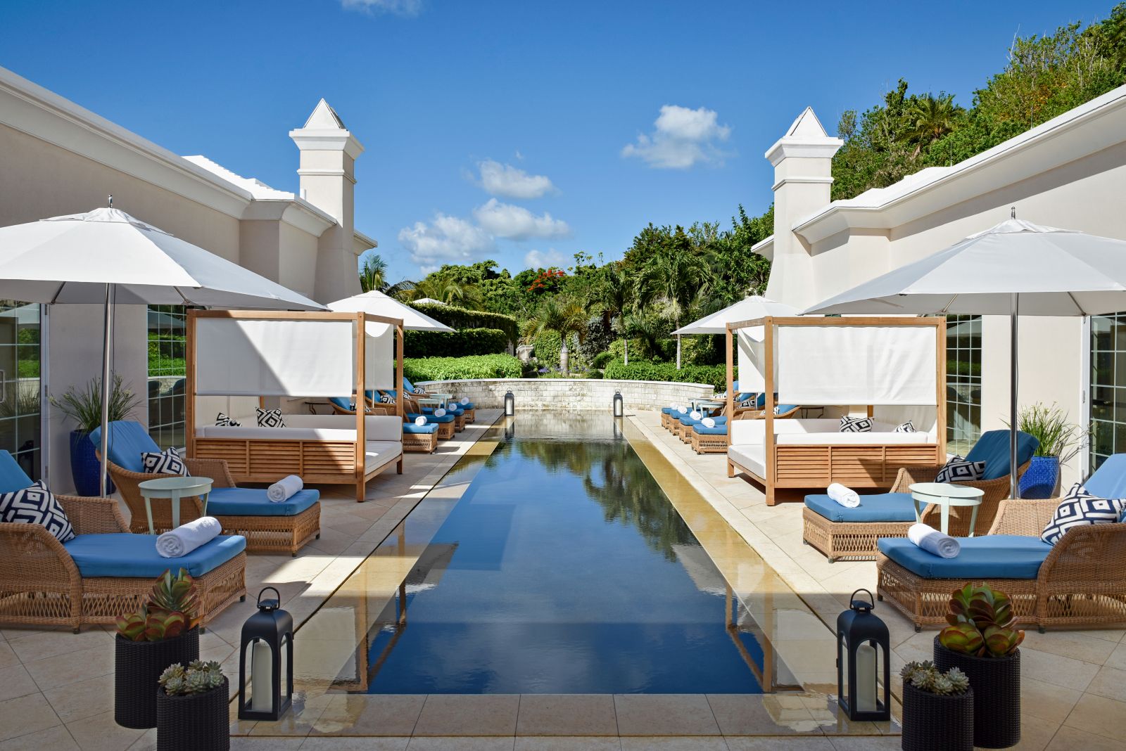 Pool within the spa complex at the Rosewood Bermuda