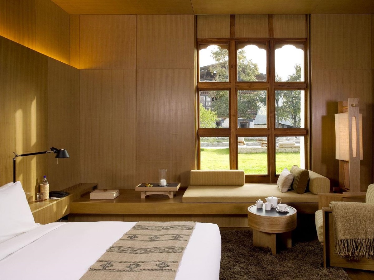 A suite at the Amankora Bumthang lodge in Bhutan