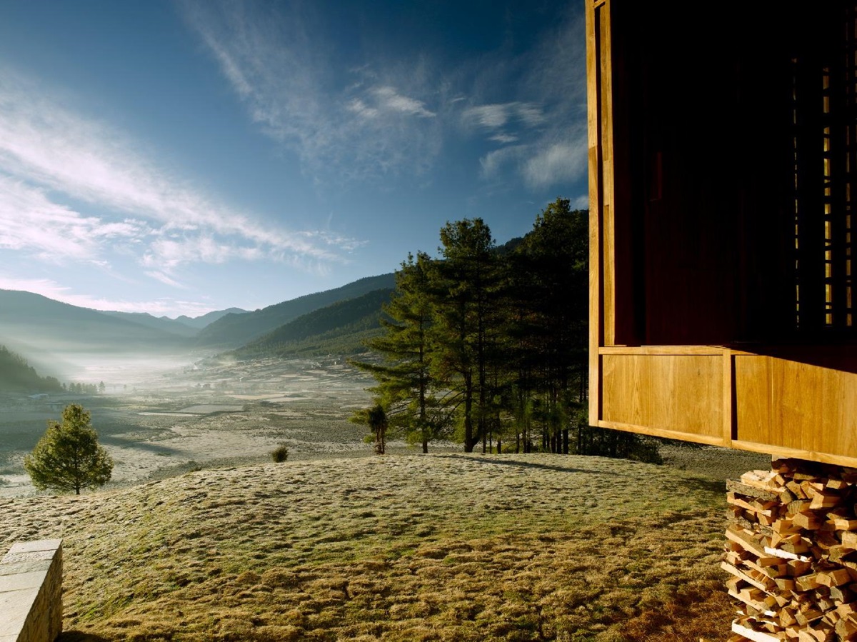 Innovative architecture and valley views at the Amankora Gangtey in Bhutan