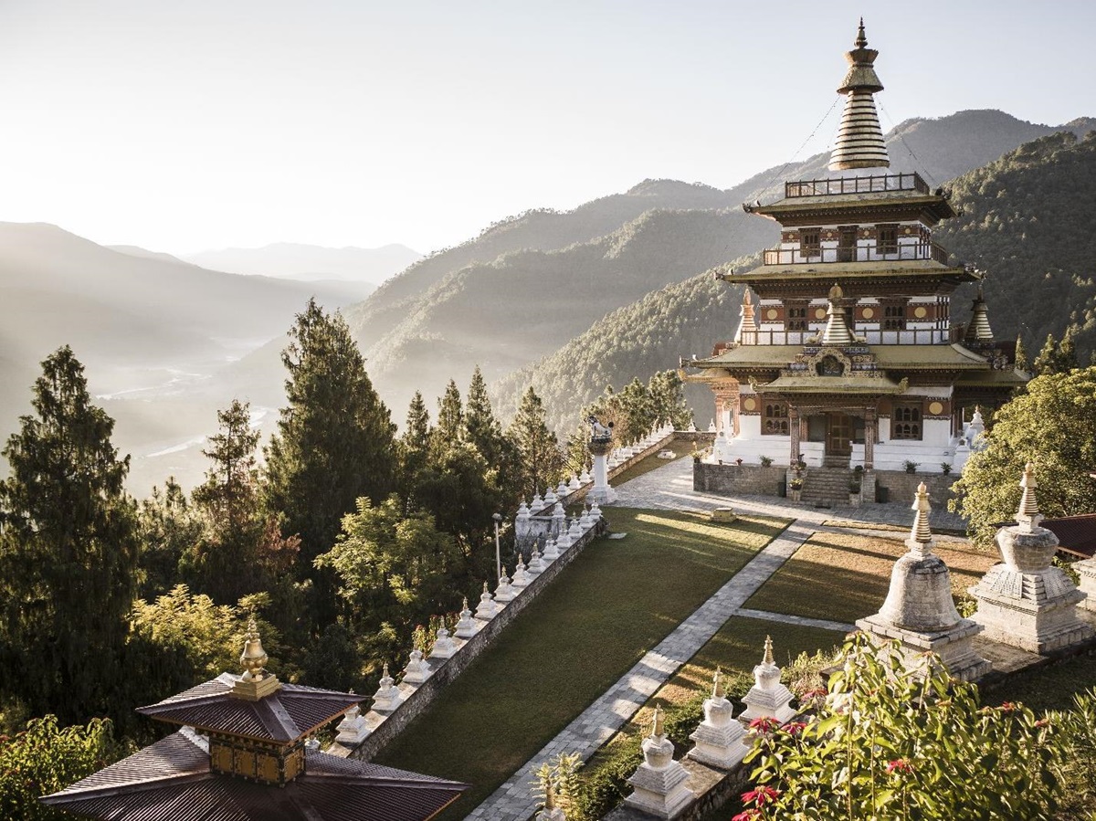Excursion to Khamsum Yulley Namgyal Chorten from Amankora Punakha in Bhutan