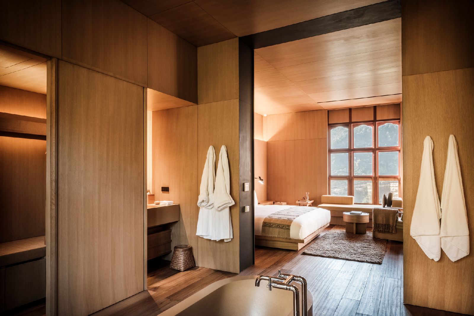 A spacious suite at Amankora Punakha in Bhutan