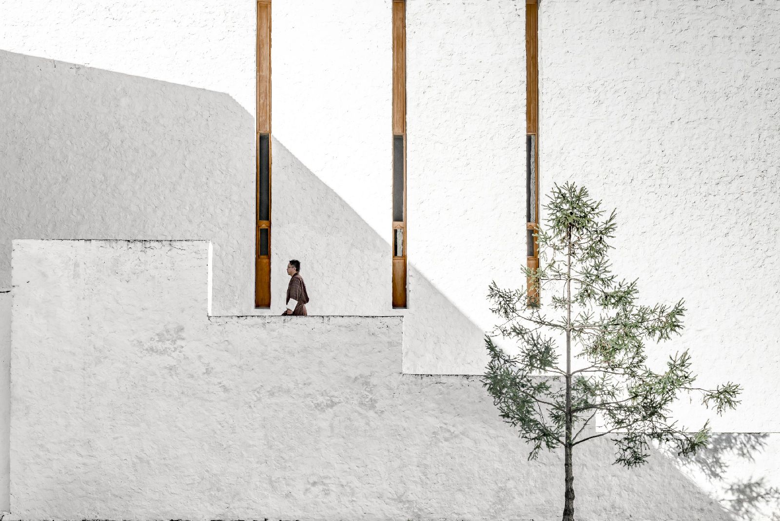 Striking exterior and entrance to Amankora Thimphu in Bhutan