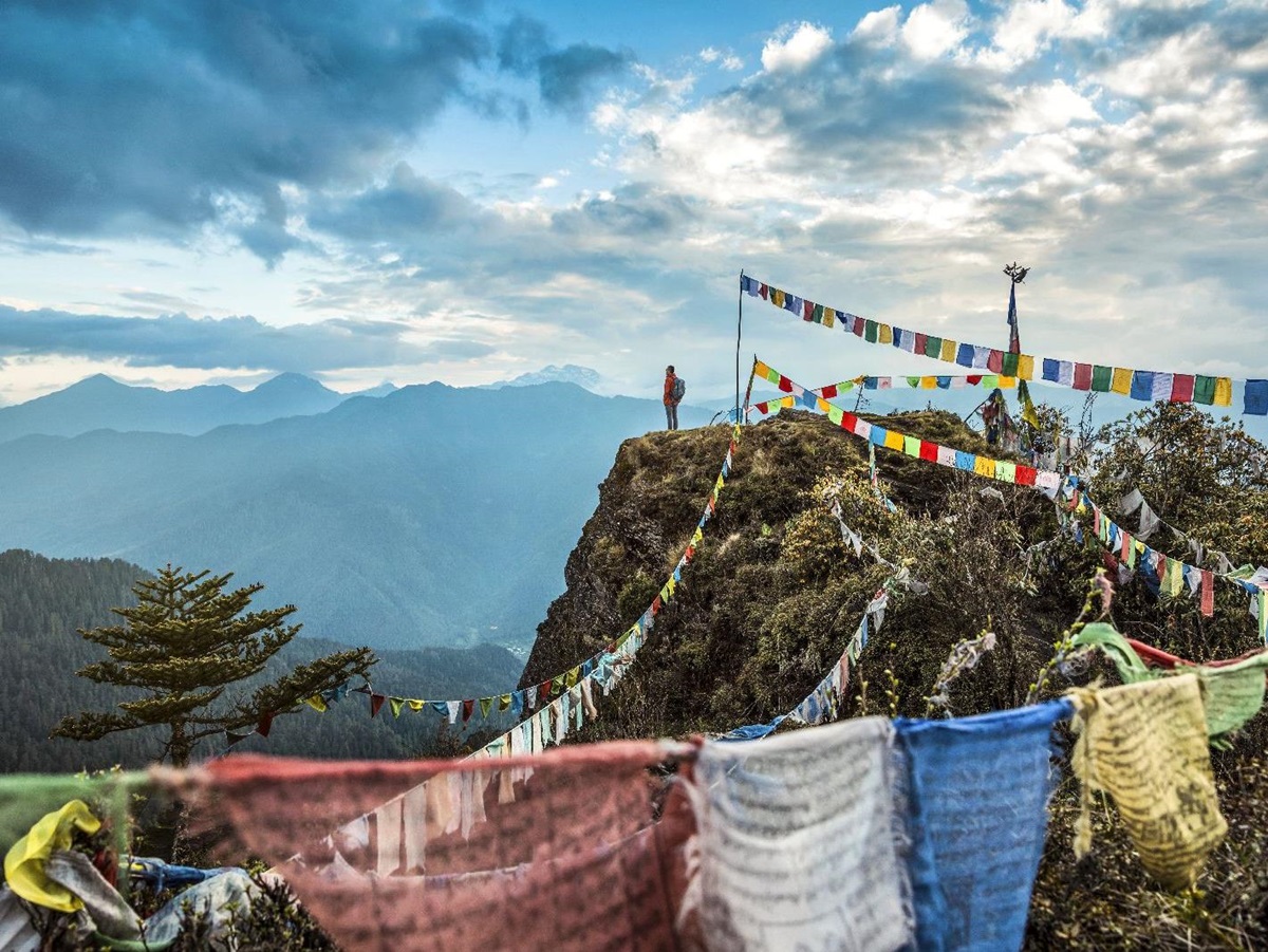Guest of the COMO Uma Paro at the Chele La pass in Bhutan