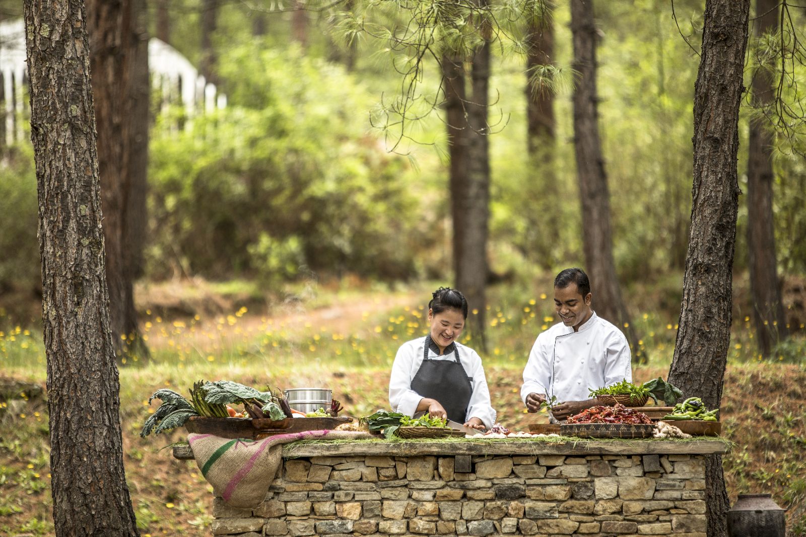 Cookery class at the COMO Uma Paro Bhutan