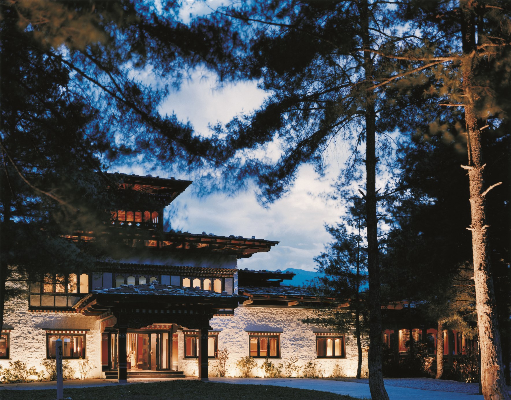 Exterior of Como Uma and Punakha, Bhutan