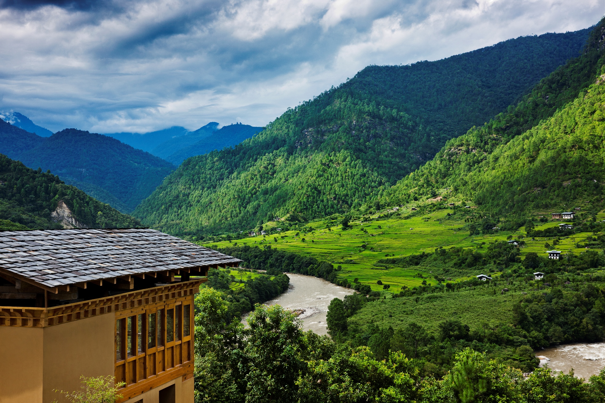 The valley of Como Uma and Punakha, Bhutan